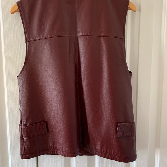 Leather red wine Bedoya and Sly VEST !!! - Picture 4 of 8